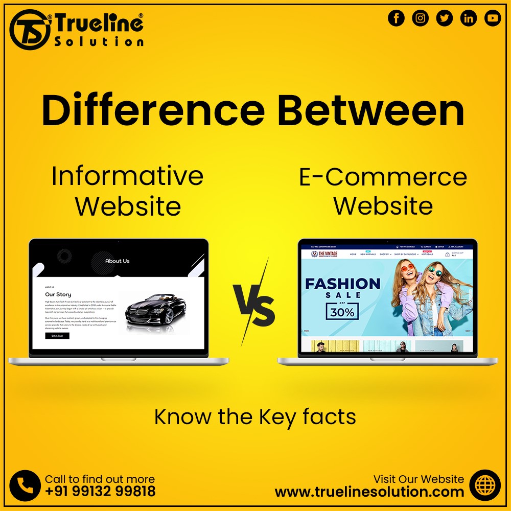 Informative Website VS E commerce Website Informative Website VS E commerce Website