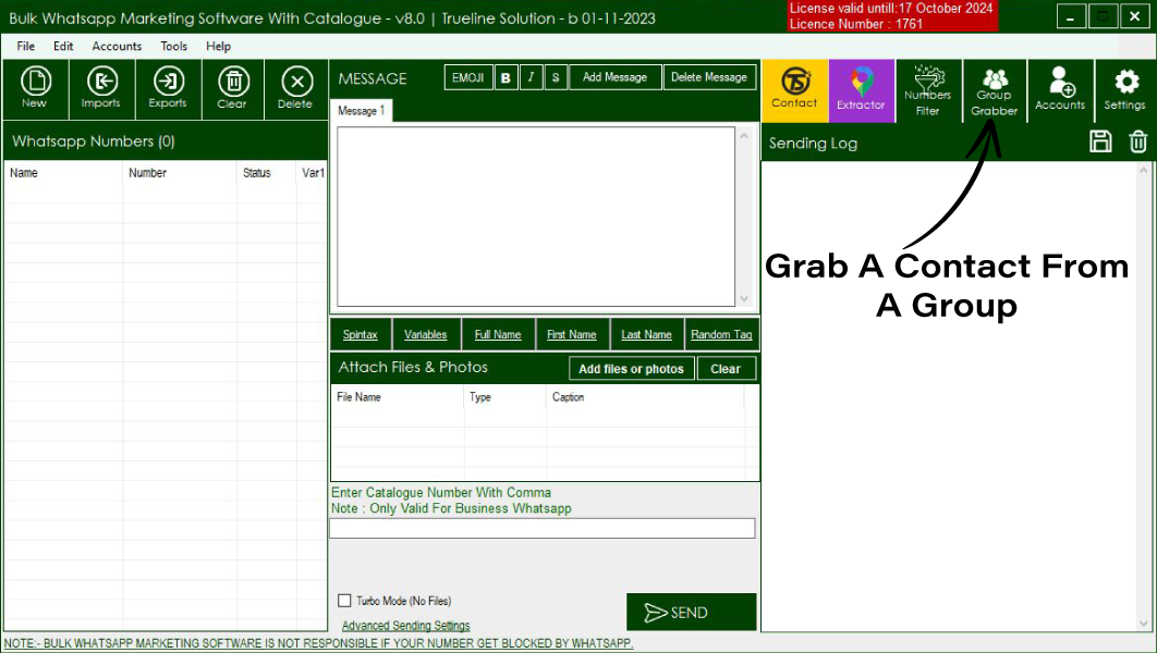 Bulk Whatsapp Catalogue Software With Group Grabber Feature Bulk Whatsapp Catalogue Software With Group Grabber Feature