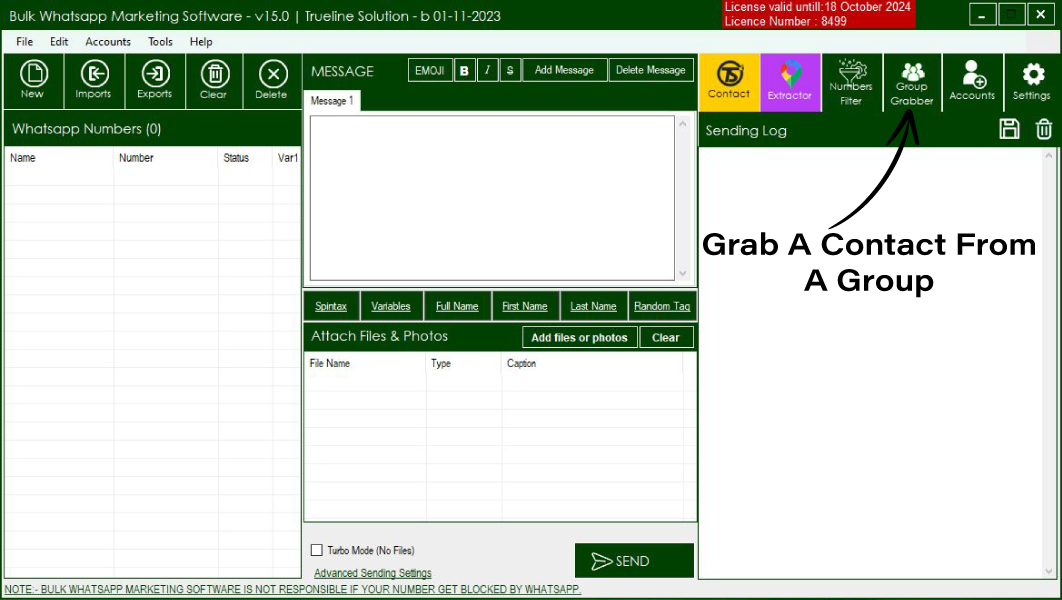 Bulk Whatsapp Software With Group Grabber Facility Bulk Whatsapp Software With Group Grabber Facility